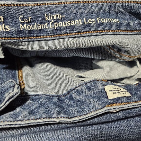 Amazon Essentials Curvy Skinny Jeans Womens Size 18L Mid Rise Medium Wash Denim - Picture 5 of 9